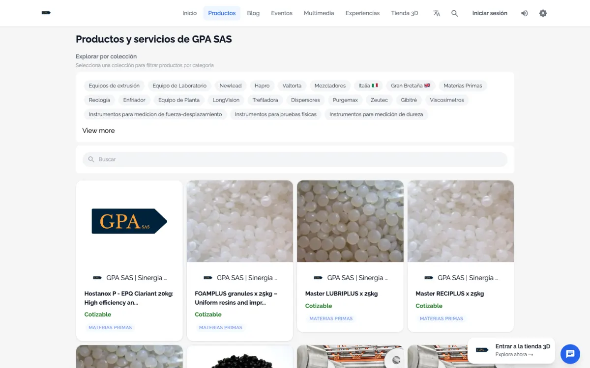 Online store catalog